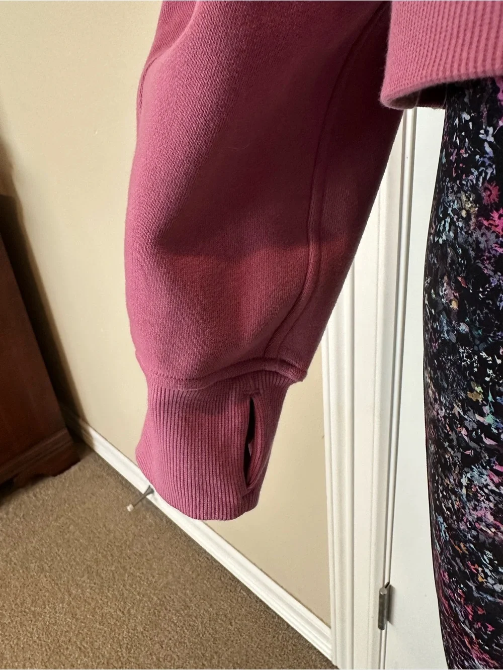 Heathered Mauve lululemon Scuba Half-Zip Pullover Sweatshirt size M/L